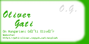 oliver gati business card